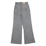 HEFENG Womens Regular Fit Grey Denim Jeans W24 L28 Casual Comfortable Pockets