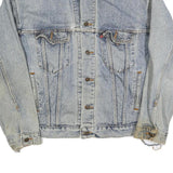 LEVI'S Mens Blue Denim Denim Jacket M Cotton Button Closure Casual Vintage Style