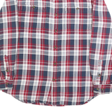 CARHARTT Mens Red & Blue Check Shirt M Button-Down Collar Long Sleeve Casual