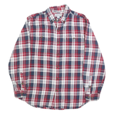 CARHARTT Mens Red & Blue Check Shirt M Button-Down Collar Long Sleeve Casual