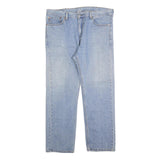 LEVI'S 505 Mens Jeans Blue Regular Straight Denim Light W38 L32 Classic Fit Zip