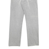 LEVI'S 501 Mens Jeans Grey Classic Straight Denim Raw W34 L32 Button Closure