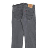 LEVI'S 514 Classic Mens Jeans Black Slim Straight Denim W30 L32 Classic Fit Zip