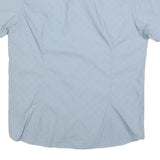 TED BAKER Mens Blue Short Sleeve Cotton Blend Shirt L Summer Casual