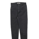 LEVI'S Womens Slim Black Jeans Denim W27 L30 Zip Cotton Blend Stylish