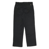 DICKIES Mens Polyester Blend Black Regular Straight Trousers W32 L30 Workwear