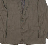 LAUREN RALPH LAUREN Mens Brown Wool Blend Blazer Jacket L Checked Stylish