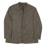 LAUREN RALPH LAUREN Mens Brown Wool Blend Blazer Jacket L Checked Stylish