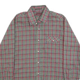 LEVI'S Mens Red & Green Check Shirt S Classic Cotton Blend Long Sleeve Button