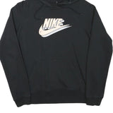 NIKE Mens Black Pullover Hoodie S Cotton Blend Sportswear Casual