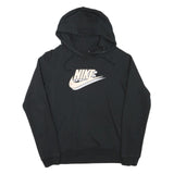 NIKE Mens Black Pullover Hoodie S Cotton Blend Sportswear Casual