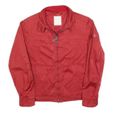 PEUTEREY Womens Red Jacket S Polyester Blend Plain Zip Lightweight Stylish