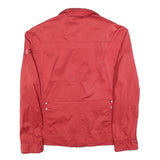 PEUTEREY Womens Red Jacket S Polyester Blend Plain Zip Lightweight Stylish