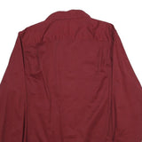 WRANGLER Mens Maroon Shirt S Casual Cotton Long Sleeve Button Down