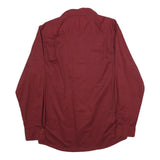 WRANGLER Mens Maroon Shirt S Casual Cotton Long Sleeve Button Down