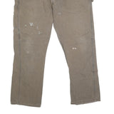 DICKIES Mens Regular Fit Brown Denim W40 L31 Workwear Zip Closure Jeans