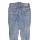 LEVI'S 535 Womens Jeans Blue Slim Skinny Denim Light W27 L26 Zip Casual Wear