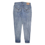 LEVI'S 535 Womens Jeans Blue Slim Skinny Denim Light W27 L26 Zip Casual Wear