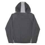CHAMPION Mens Grey Full Zip Hoodie M Cotton Blend Athletic Sweatshirt with