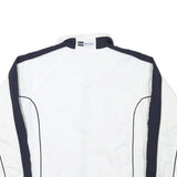 PUMA Womens White & Black Polyester Blend Zip Jacket UK 16 Plain Sporty Casual