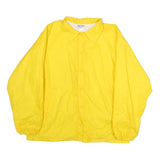 HARTWELL SPORTS Mens Yellow Button Jacket XL Polyester Plain Security Print