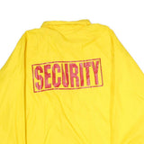 HARTWELL SPORTS Mens Yellow Button Jacket XL Polyester Plain Security Print