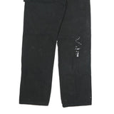 DICKIES Mens Black Regular Fit Straight Denim Jeans W34 L32 Workwear Zip Closure