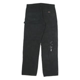 DICKIES Mens Black Regular Fit Straight Denim Jeans W34 L32 Workwear Zip Closure