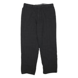CALVIN KLEIN Mens Cotton Blend Black Relaxed Straight Trousers W34 L29 Smart