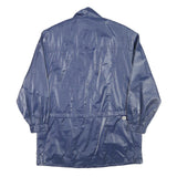 GALLERY Womens Blue Jacket M Polyester Blend Plain Zip Lightweight Casual