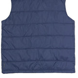 SLAZENGER Mens Blue Sleeveless Puffer Jacket L Polyester Blend Quilted Zip