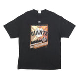 MAJESTIC Mens Black San Francisco Giants World Series 2010 Graphic T-Shirt XL