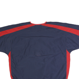 MAJESTIC Mens Navy & Red Baseball V-Neck XL Pullover Sweatshirt Sports