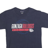 CHAMPION Mens Navy Blue Gonzaga Bulldogs Basketball Graphic T-Shirt M Short