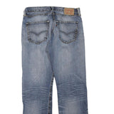 LEVI'S 501 Mens Jeans Blue Regular Straight Denim Medium W32 L32 Classic Button