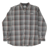CARHARTT Mens Grey & Red Check Shirt XL Relaxed Fit Button Down Casual Workwear
