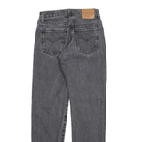 LEVI'S Womens Regular Fit Grey Denim Jeans W23 L31 Cotton Blend Zip Classic