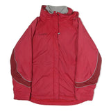COLUMBIA Womens Red Polyester Outdoor Jacket L Zip Windbreaker Sportswear