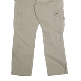 CARHARTT Mens Cotton Beige Relaxed Cargo Trousers W30 L30 Durable Workwear