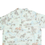 BATICK BAY Mens Blue Hawaiian Shirt 2XL Cotton Lightweight Summer Casual