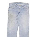 DICKIES Mens Light Blue Regular Fit Straight Denim Jeans W34 L32 Workwear Zip