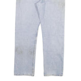 DICKIES Mens Light Blue Regular Fit Straight Denim Jeans W34 L32 Workwear Zip