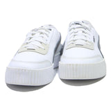 PUMA Carina Womens Low Top Trainers Leather White Black UK 6.5 Casual