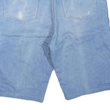 WRANGLER Womens Shorts Blue Casual Denim L W38 Lightweight Cotton Blend