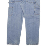 CARHARTT Mens Jeans Blue Regular Straight Denim Rinse W38 L32 Workwear