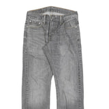 LEVI'S 514 Classic Mens Jeans Grey Cotton Blend Zip W29 L30 Straight Classic