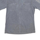 TIMBERLAND Mens Blue Shirt L Cotton Casual Short Sleeve Button Shirt