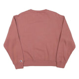 CHAMPION Mens Pink Pullover Sweatshirt M Cotton Blend Crew Neck Casual Comfort