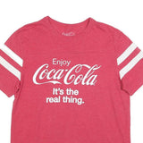 COCA COLA Mens Red Short Sleeve Crew Neck Graphic T-Shirt L