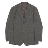 GIORGIO ARMANI Mens Grey Wool Blend Blazer Jacket XL Woven Classic Button